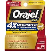 Orajel Maximum Strength Nighttime Toothache Pain Relief Cream - 0.25 Oz