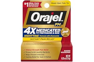 Orajel Maximum Strength Nighttime Toothache Pain Relief Cream - 0.25 Oz
