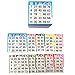 Bingo Paper Game Cards - 1 card - 10 sheets - 100 books of 10 sheets primary