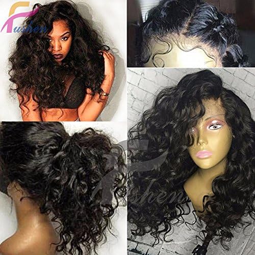 13x6 Lace Front Wigs Deep Curly Full Lace Front Wigs 8A Virgin Brazilian Natural Color Wigs (16 inch with 150% Density, lace front wig)