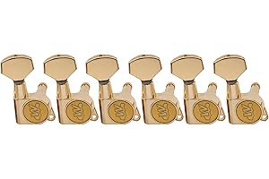 Wilkinson WJN07 6 Inline E-Z Post Guitar Tuners Guitar Tuning Pegs Keys Machine Heads Set for Fender Strat Tele Style Electri