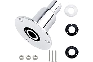 PETIT MANON Thru Hull Exhaust Skin,316 Stainless Steel Thru Hull Exhaust Fittings for 24mm Tube Pipe Socket Hardware,for Diesel Parking Heaters Car Truck Boat