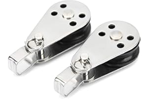 Small Pulleys Horizontal,Poleas para Barco,Stainless Steel Pulley Block,Boat Pulley Stainless Steel Nylon Pulleys Small Lifti