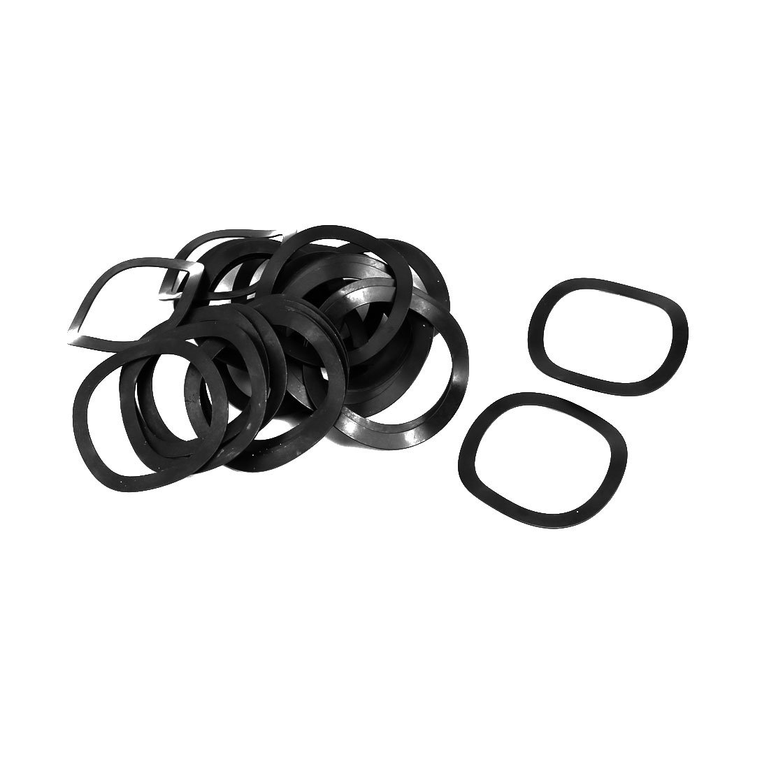 Sourcingmap 25mm Inner Diameter 31mm Outer Dia 0.4mm Thickness Carbon Steel Compression Type Wave Washer 40pcs