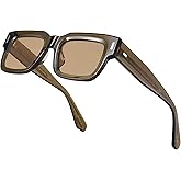 Roneyee Non Polarized Acetate Sunglasses RY-A08 Frame with UV Protection Impact Resistant Nylon Lens Retro Unisex