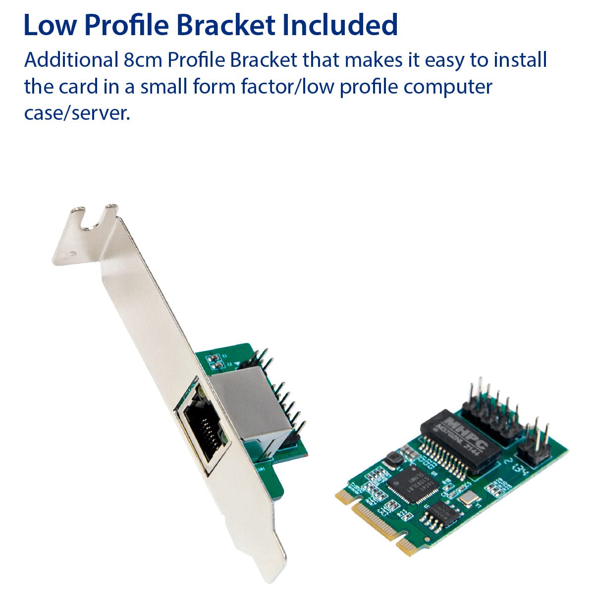IO CREST 2.5 Gigabit Ethernet M.2 M+B Key Interface Card 10/100/1000/25000 Mbps RJ45 LAN Intel I225 Chipset,Black,SY-PEX24075