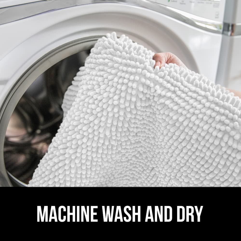 Gorilla Grip Soft Chenille Bathroom Toilet Lid Cover, Machine Washable