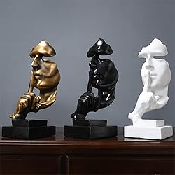 aboxoo Thinker Statue, Silence is Gold Abstract Art