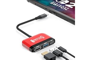 GKEAPZA Switch Dock for Nintendo Switch/OLED Switch,3-in-1 Portable TV Dock with 4K HDMI USB 3.0 Port USB C PD 100W Charging,
