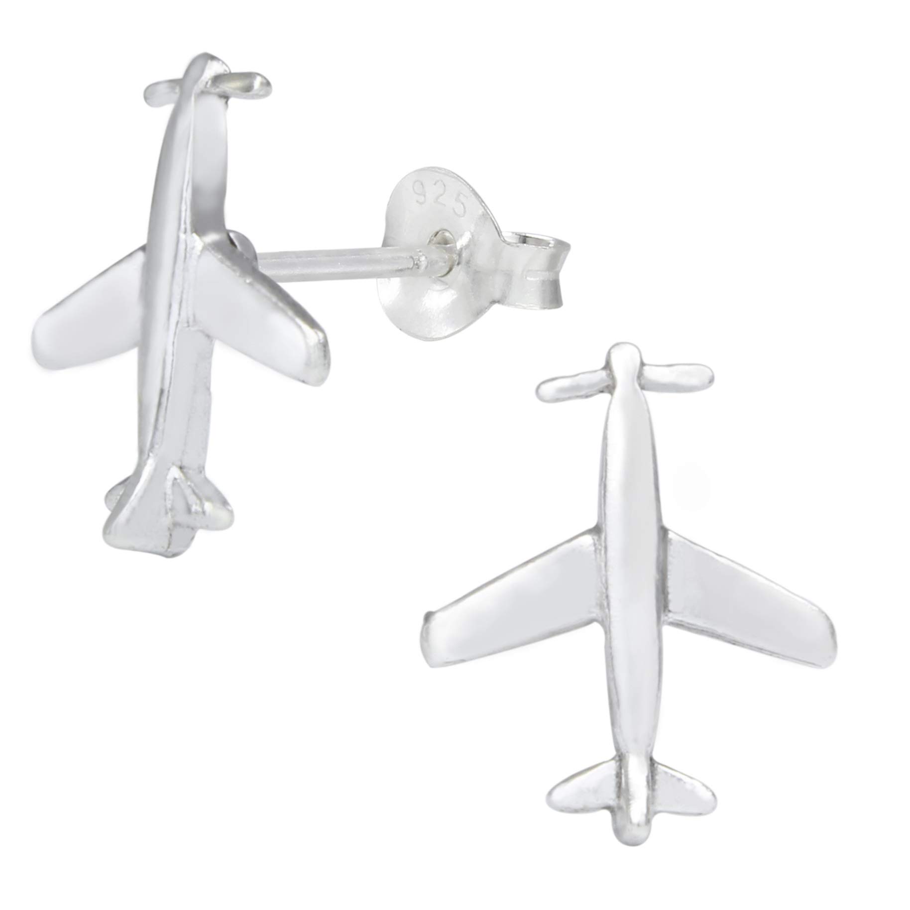 Aeroplane Spitfire Earrings 925 Sterling Silver