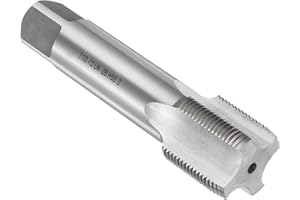 uxcell Hand Plug Tap 1-1/2-12 UNF 2B Thread Plug Style Taps Straight Flute Screw Tapping Threading Tool High Speed Steel HSS6