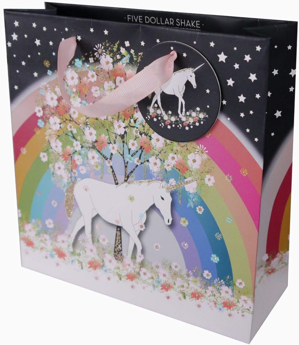 Five Dollar Shake, Luxury Gift Bag, Medium Size 22 x 22 x 8cm - Unicorn, MER05