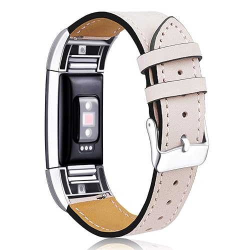 Mornex Replacement Leather Band Compatible with Fitbit Charge