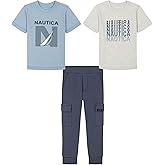 Nautica baby-boys 3 Pc Two Tee Pant Set