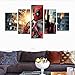 AtfArt 5 Piece Deadpool movie poster decoration (No Frame) Unframed HB25 50 inch x30 inch