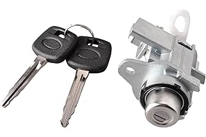 Unikpas Back Door Lock Cylinder Key Set Compatible for Toyota Yaris 2 Door Hatchback 2007-11 Replacement Cylinder Key Assembl
