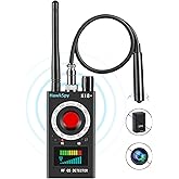 HawkSpy K18 Hidden Camera Detectors Bug & GPS Tracker Scanner Spy Camera Finder for Hidden Devices Listening Device Scanner with Sound & Vibration Alarm Portable Privacy Protection(Black)