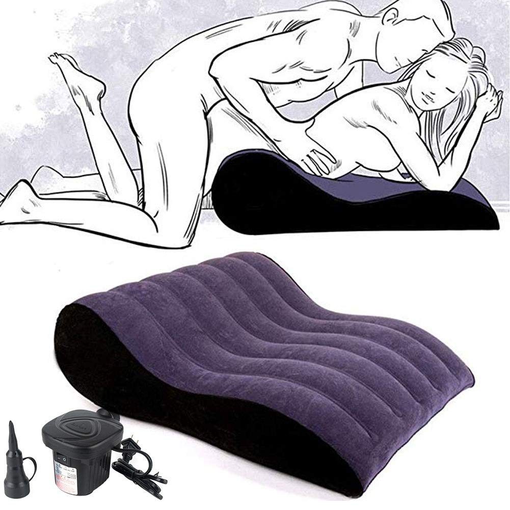BUBUBING-SO Enjoy Yourself Inflate Air Sofa Bed Ergonomic Curving Design for Maximum Comfortness Yoga Chaise Lounge/Relax Chair with Restraints Relaxing Toy