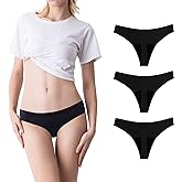 SHARICCA Women Postpartum Period Thongs 4 Layers Leakproof Underwear Panties for teen ladies Multipack