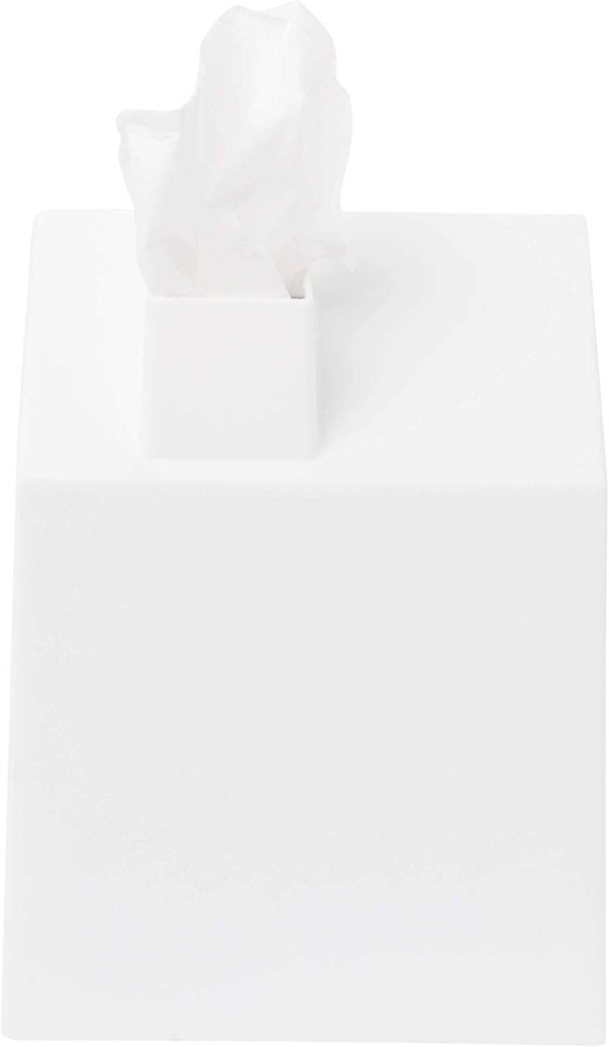 Umbra Casa Tissue Box Cover - Adorable House Shaped Square Tissue Box Holder for Bathroom, Bedroom or Office, White: Home & Kitchen