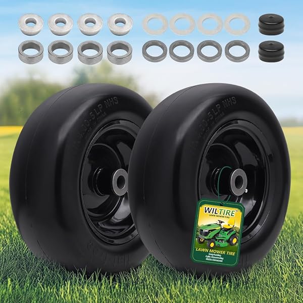 WILTIRE 11X4.00-5 FLAT FREE TIRE AND WHEEL (2...