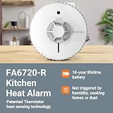 Fireangel FA6720-R Heat Alarm Kitchen 10 Year Battery BS 5446-2 Certified White view 2