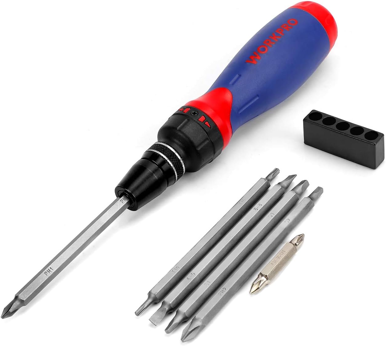 thumbnail image 2 of Cornwell 8-in-1 Ratcheting Screwdriver Kit With Bits & Extensions – SAE, T25, Magnetic Tip, NOS 2 of 3
