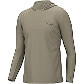 HUK Mens Icon Hoodie, Fishing Shirt With Sun Protection for Men, Overland Trek, X-Large