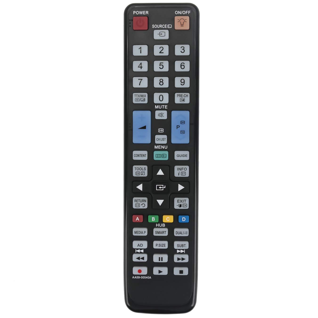 VINABTY AA59-00540A Replacement Remote Control Fit for SAMSUNG LED TV UE32ES6800 UN60ES7500 UE37D6000