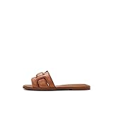 ALDO Women's Elenaa Flat Sandal, Medium Brown, 11