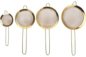 Flour Sieve Mesh Strainer Flour Sifter Premium Stainless Steel Fine Mesh Kitchen Tool for Baking Cooking Filtering Flour Suga