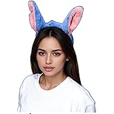 GEAGLE Blue Ears Headband, Large Furry Headband Party Favors Costume Hair Accessories