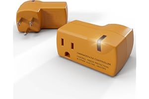 MAXKOSKO Freeze Thermostatically Controlled Outlet，Automatically Turn On Below 38 °F and Off Over 50 °F