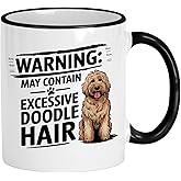 Casitika Golden Doodle Gifts. 11oz Cute Goldendoodle Coffee Mug. Cup for Doodle Moms & Dads, Fun Goldendoodle Decor & Gifts for Owners. (Hair)