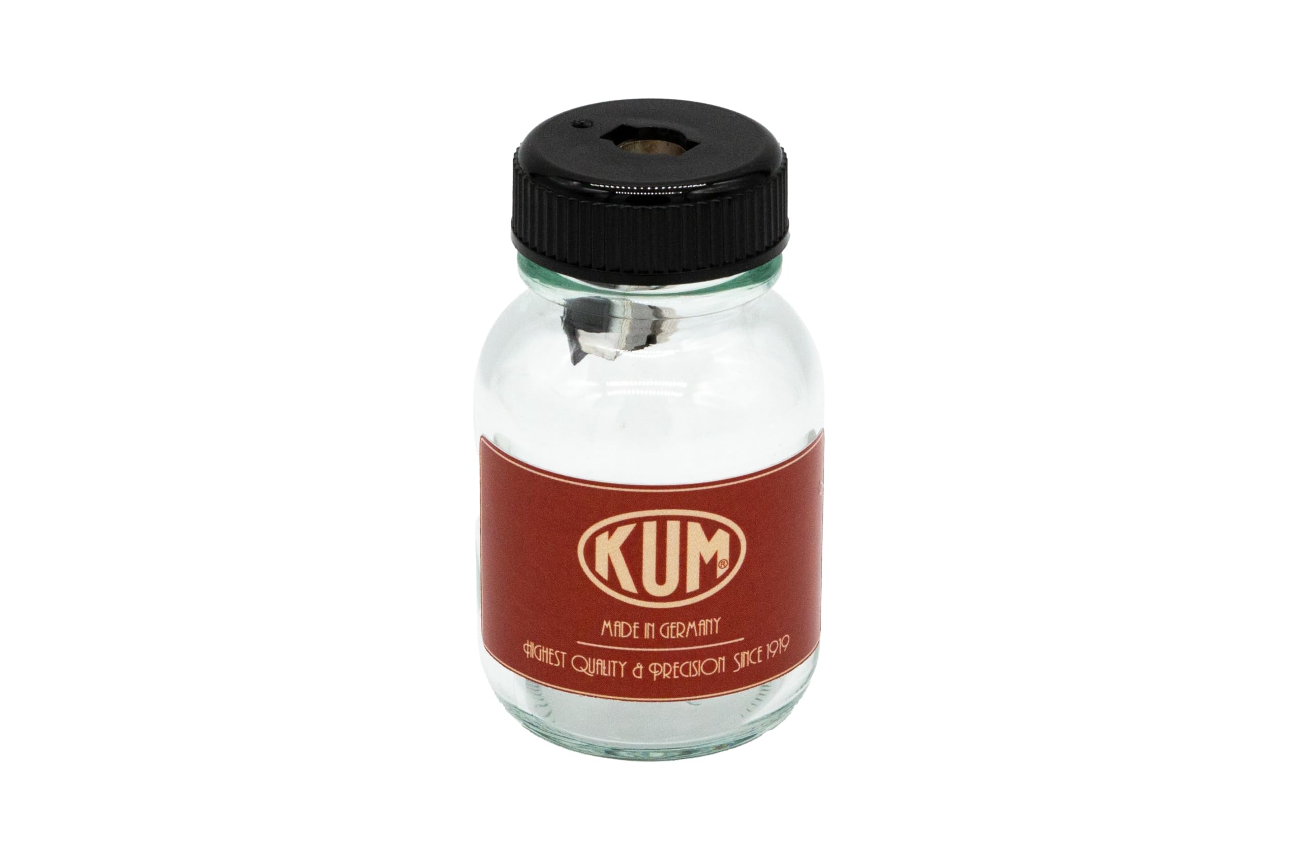 Kum 106.47.11 – Sharpener with Glass Container, Glass Bottle M1, Pack of 1