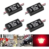 BlyilyB 12V-24V Flash Strobe Controller Flasher Module for 3rd LED Brake Lamp Tail Stop Lamp (Pack of 4)