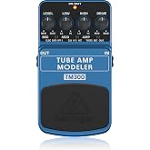 Behringer TUBE AMP MODELER TM300 Ultimate Tube Amp Modeling Instrument Effects Pedal, Teal