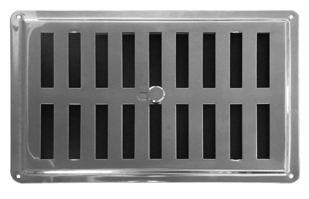 225 x 150 mm Ajuste aire Vent Inox 22.5 x 15 cm , rejilla de