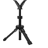 JINSE Rifle Shooting Rest with 360 Degree Rotation V Yoke, 8.6-16.9 inches Adjustable Gun Rest,Portable Bench Rest for Shooting