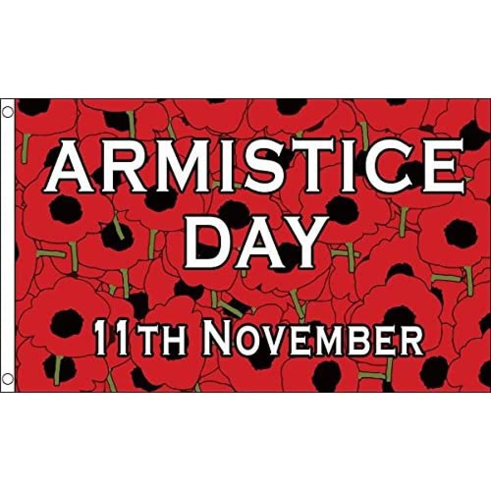 AZ FLAG - Wwi Armistice Day 11 November Flag - 3x5 Ft - 100D Polyester World War I Banner with Two Metal Grommets - Fade Resistant - Vivid Colors - 3' x 5' Feet - 150x90 Cm