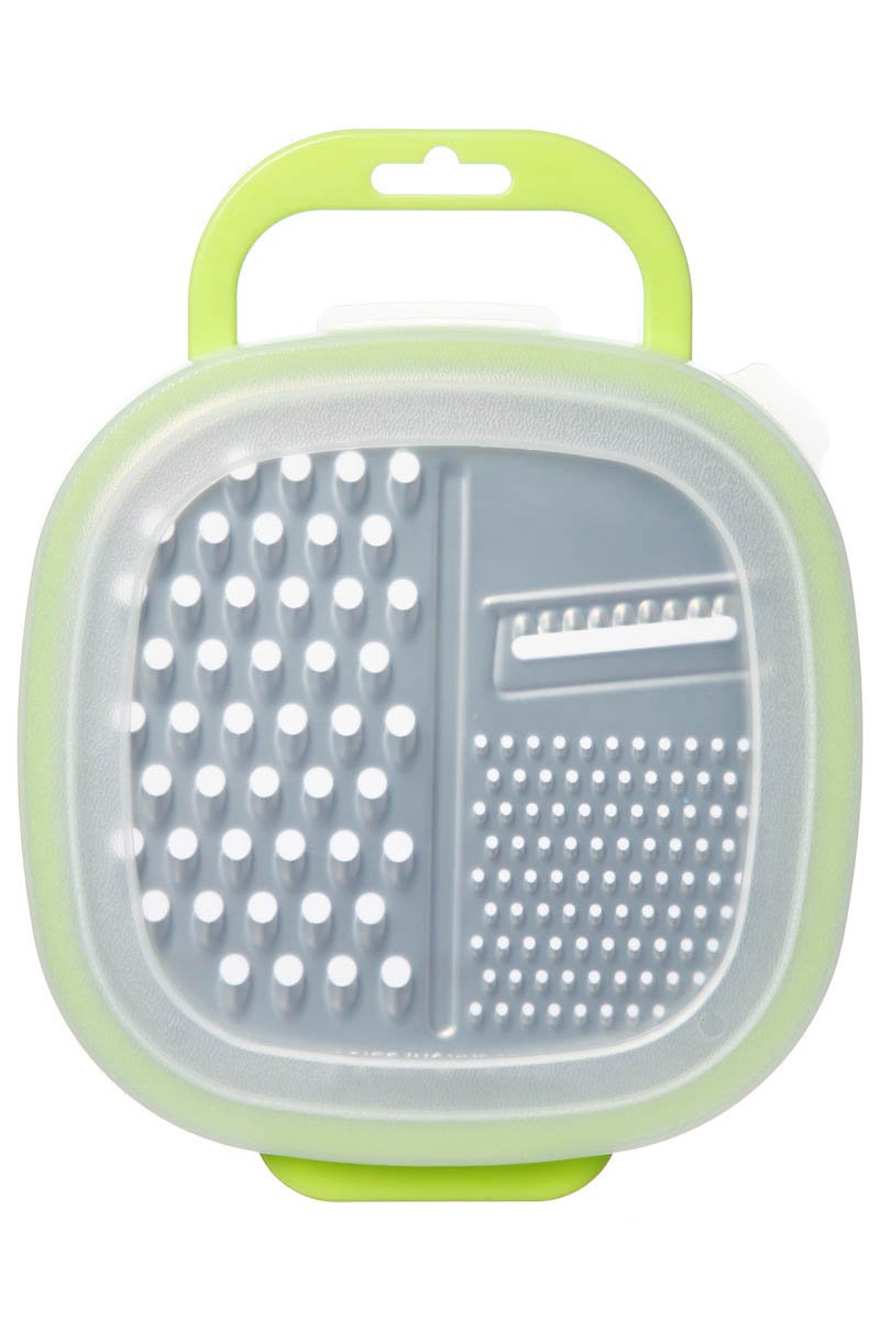 Coloured Food Grater with Container & Lid, MultiPurpose Grater with