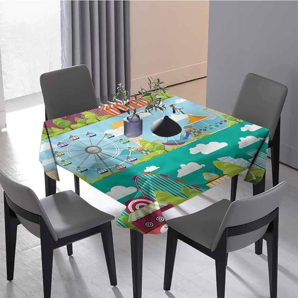 Tablecloths for Rectangle Tables Tablecloths Carousels Slide Swings Outdoor Picnic 70 x 70 inch