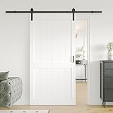 ARK DESIGN 42 x 84inch Sliding Barn Door with 7FT
