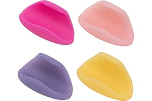 4Pcs Yootones Flute Thumb Rest Cushion Soft Silicone Finger Cover Compatible with Flute Wind Instrument