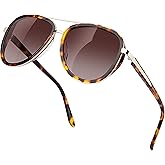BIRCEN Polarized Sunglasses for Women UV - Protection Womens Retro Mirrored Shades with Acetate Frame BC2001