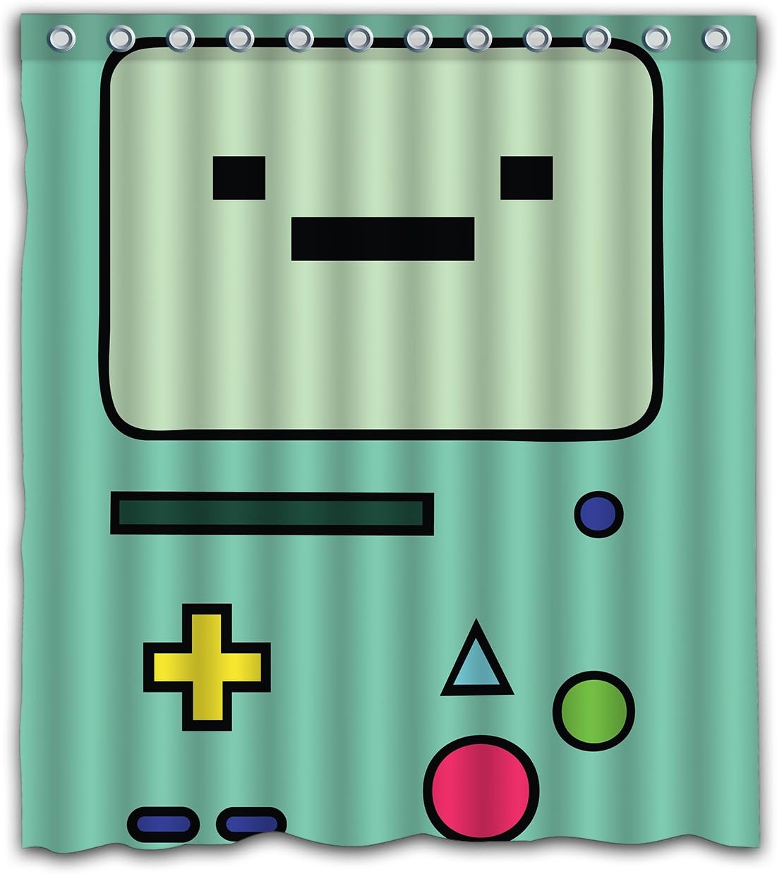 NECCI Adventure Time Waterproof Shower Curtain Bath Polyester Fabric Curtains 66x72 Inch