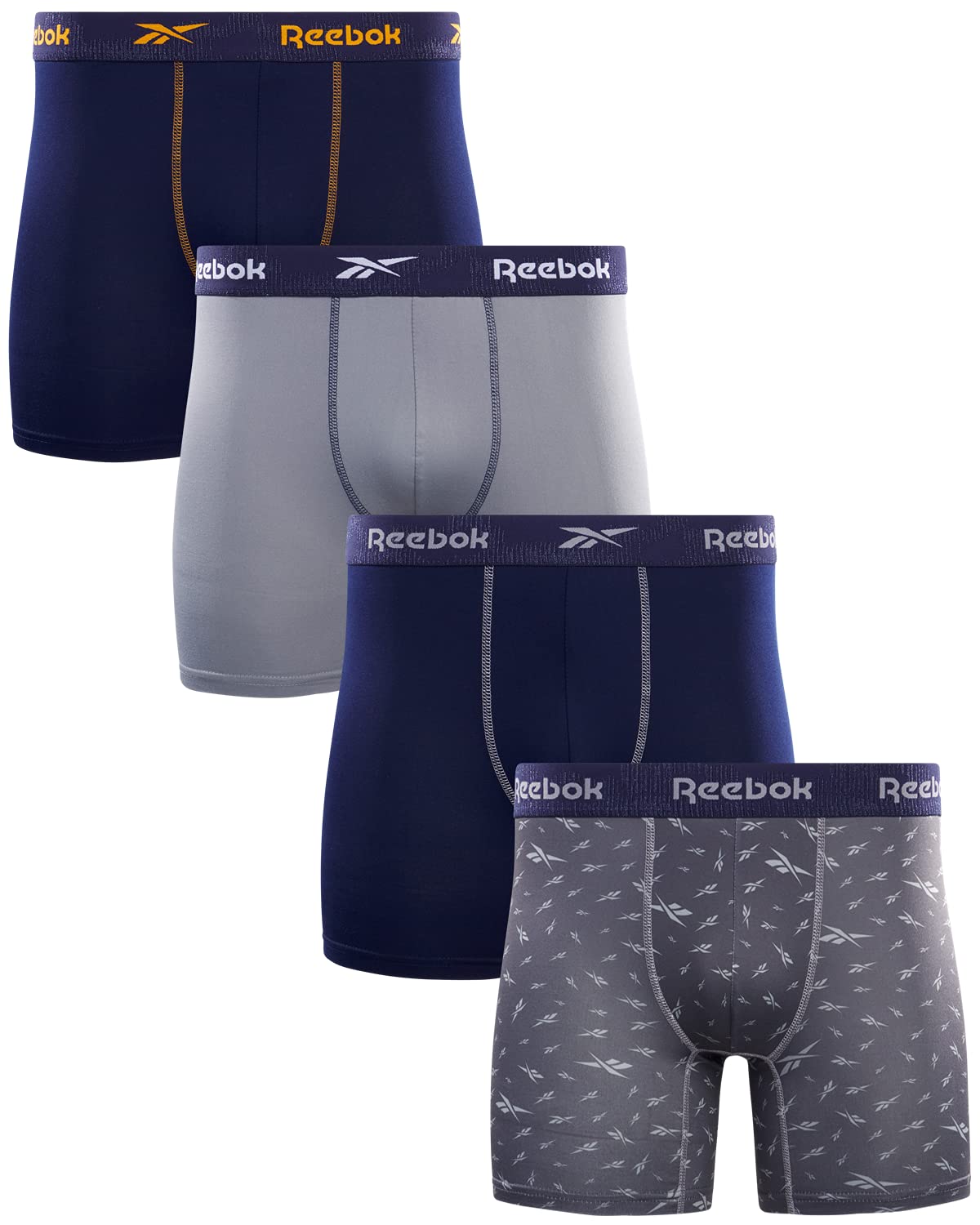 Reebok Men's Boxer Briefs - 4 Pack Soft Mens