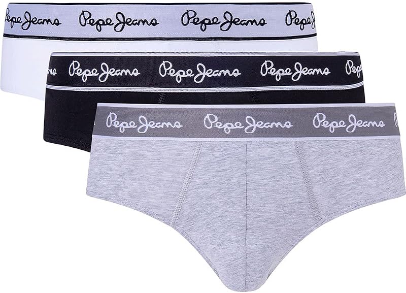 Herren Pepe Bf 3P Boxershorts, Grey Marl, XL