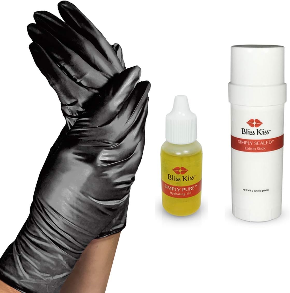 Bliss Kiss Mega Hydration Kit | Easy overnight hydration for your hands and nails (Crisp, Large)
