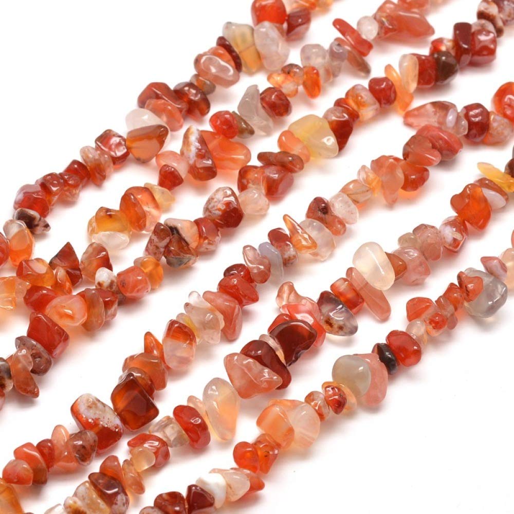 PandaHall 10 Strands Natural Agate Chip Beads 5-8mm Crushed Irregular Chips Stone Beads Natural Stone Healing Crystal Loose Beads for Jewelry Making Necklace Bracelet Ring